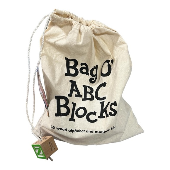 Ryan’s Room Bag Of Blocks ABC’s Numbers & Pictures 36 Blocks In All - Picture 1 of 6